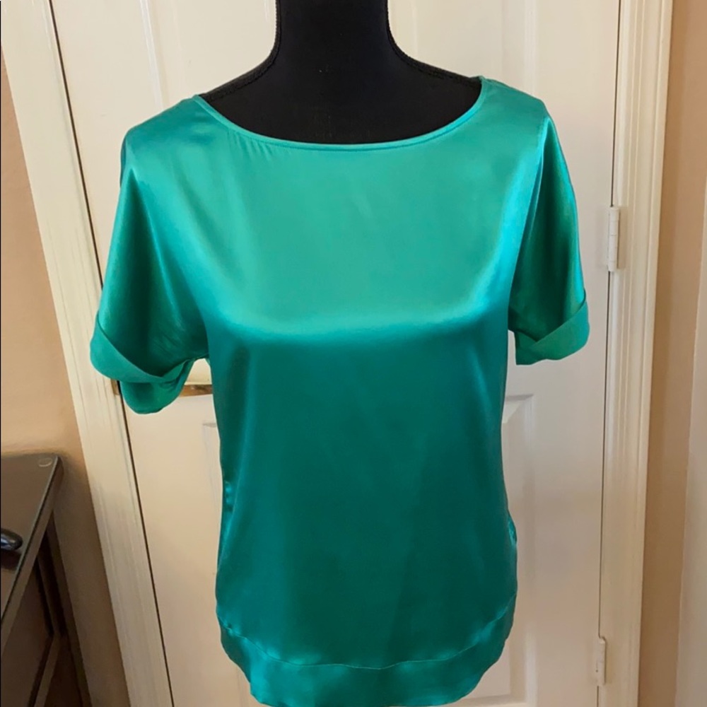 WHBM Green Blouse